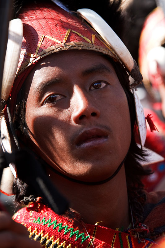  Young konyak naga tribesman